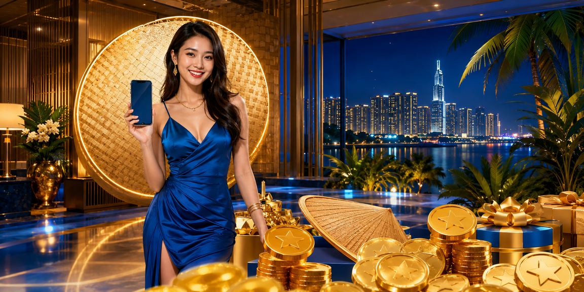 Người phụ nữ đội nón lá tại TP. Hồ Chí Minh đang xem thông tin nạp tiền và ưu đãi trên điện thoại