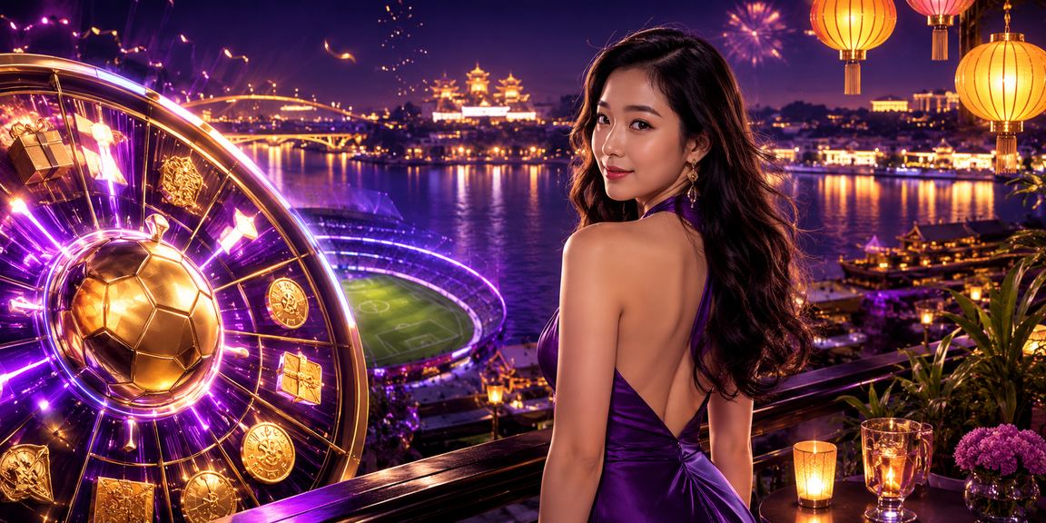 Bàn Roulette tại khu giải trí Hội An với đèn lồng truyền thống trang trí