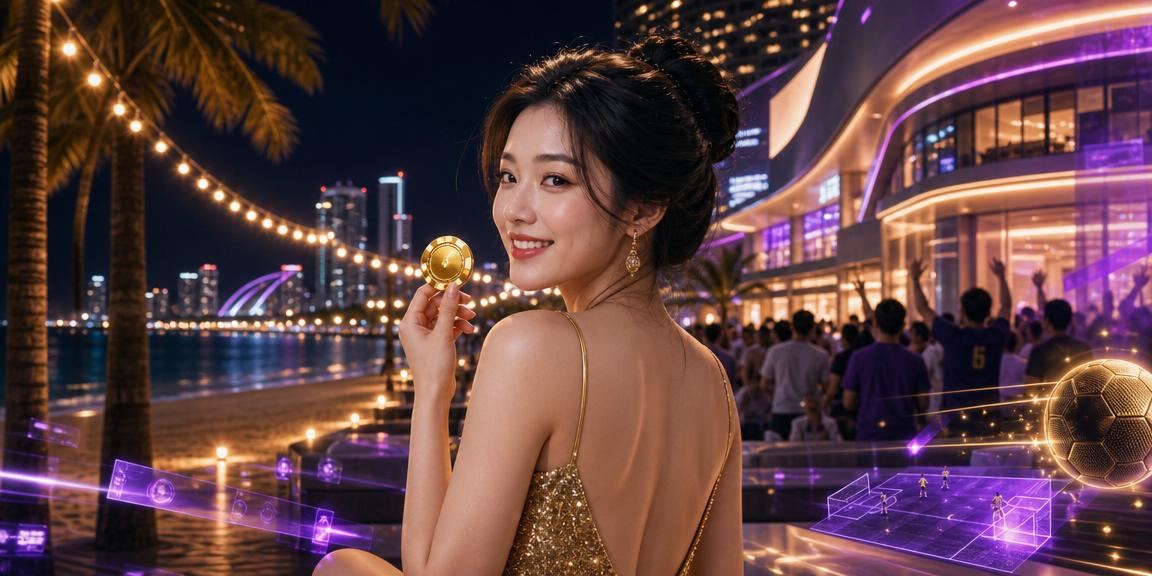 Khu vực giải trí cá cược tại Nha Trang với đèn neon sặc sỡ về đêm
