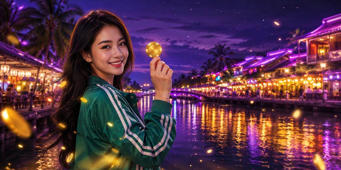 Khu vực giải trí VIP ban đêm tại Phú Quốc với ánh đèn neon hiện đại